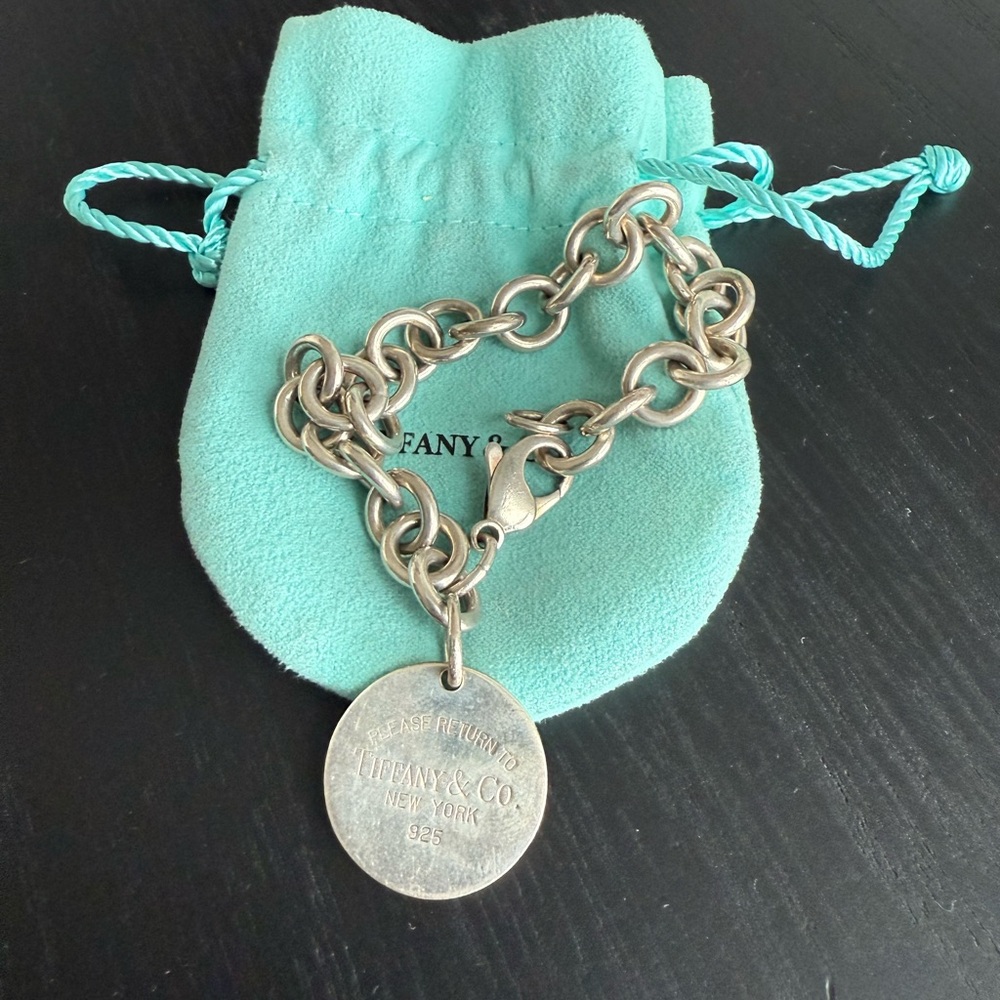 Tiffany & Co. Silver Chain Bracelet with Charm